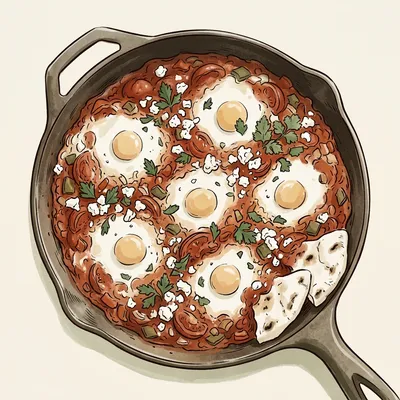 Illustration de Shakshuka aux tomates de serre